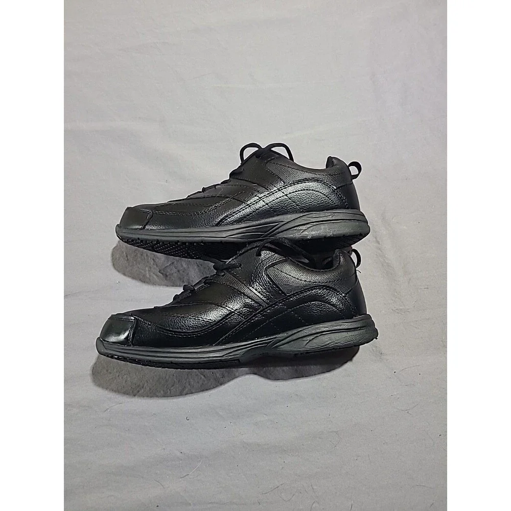 SafeTStep Slip-Resistant, Non-Marking Work Shoes, Black, Women's Size 8.5W